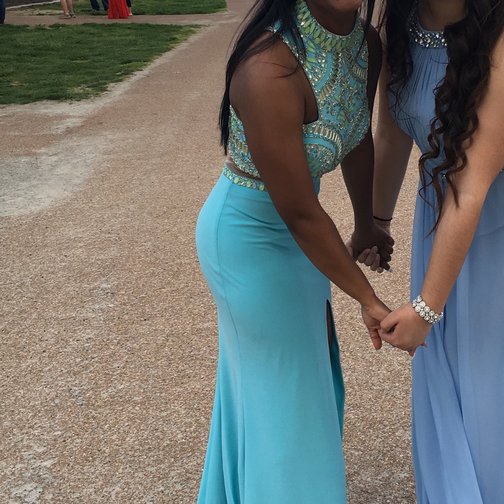 Teal Prom Dress